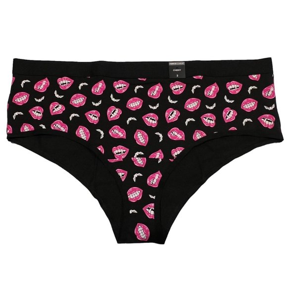 torrid Other - NWT TORRID Cheeky Pantie Sz 2X Halloween Vampire Mouth Black